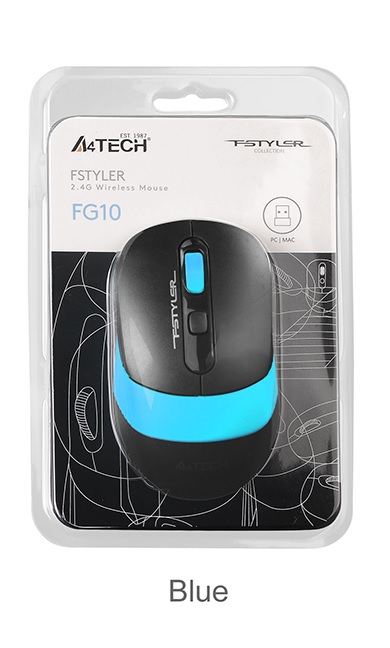 A4 Tech Fg10 Mavi Nano Kablosuz Optik 2000 Dpı Mouse A4 Tech Fg10 Mavi Nano Kablosuz Optik 2000 Dpı Mouse
