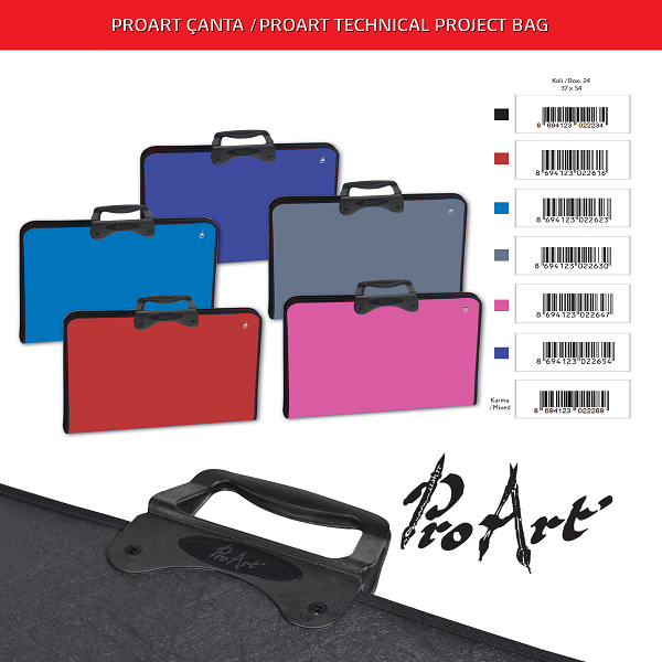 Abka Teknik Resim Çantası Art College 37x54 Proart Mavi Abka Teknik Resim Çantası Art College 37x54 Proart Mavi