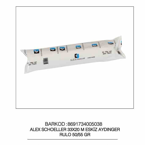 Alex Schoeller Aydınger Rulo Eskiz 50/55 GR 20x33 Alex Schoeller Aydınger Rulo Eskiz 50/55 GR 20x33