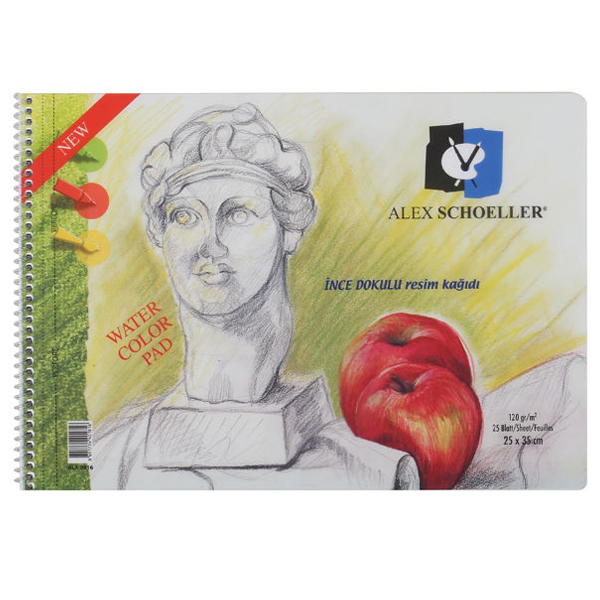 Alex Schoeller Resim Defteri Spiralli 15 YP 25x35 120 GR 826 Alex Schoeller Resim Defteri Spiralli 15 YP 25x35 120 GR 826