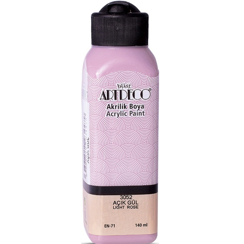 Artdeco Akrilik Boya 140 ML Açık Gül 070R-3052 Artdeco Akrilik Boya 140 ML Açık Gül 070R-3052