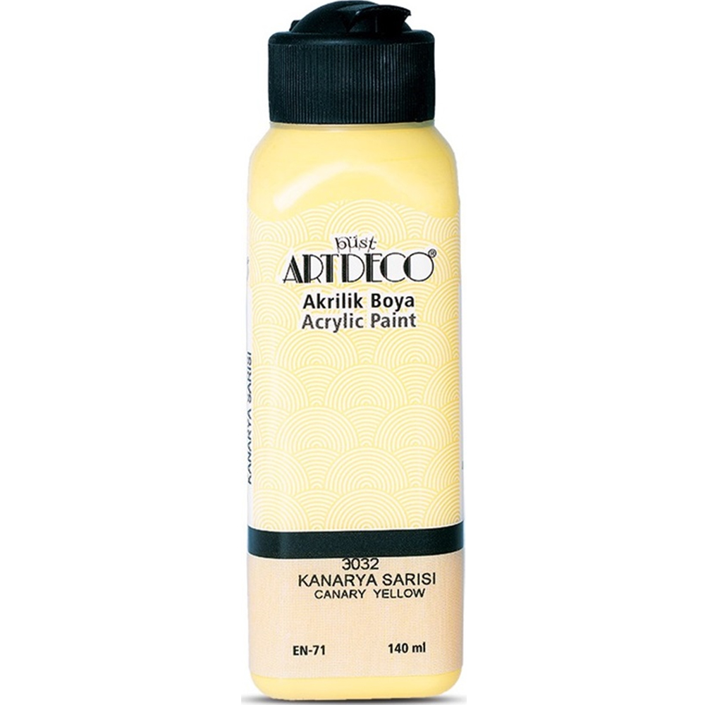 Artdeco Akrilik Boya 140 ML Kanarya Sarısı 070R-3032 Artdeco Akrilik Boya 140 ML Kanarya Sarısı 070R-3032