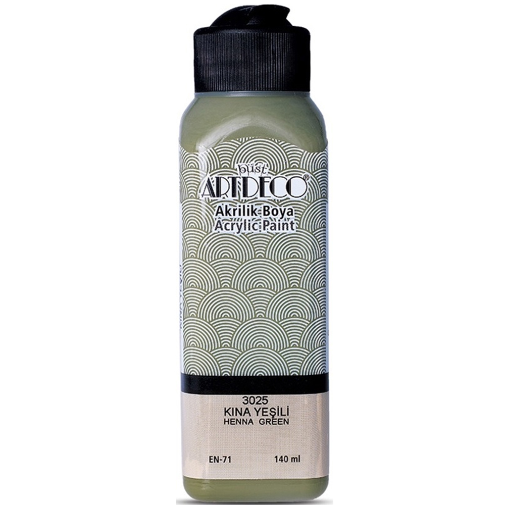Artdeco Akrilik Boya 140 ML Kına Yeşili 070R-3025 Artdeco Akrilik Boya 140 ML Kına Yeşili 070R-3025