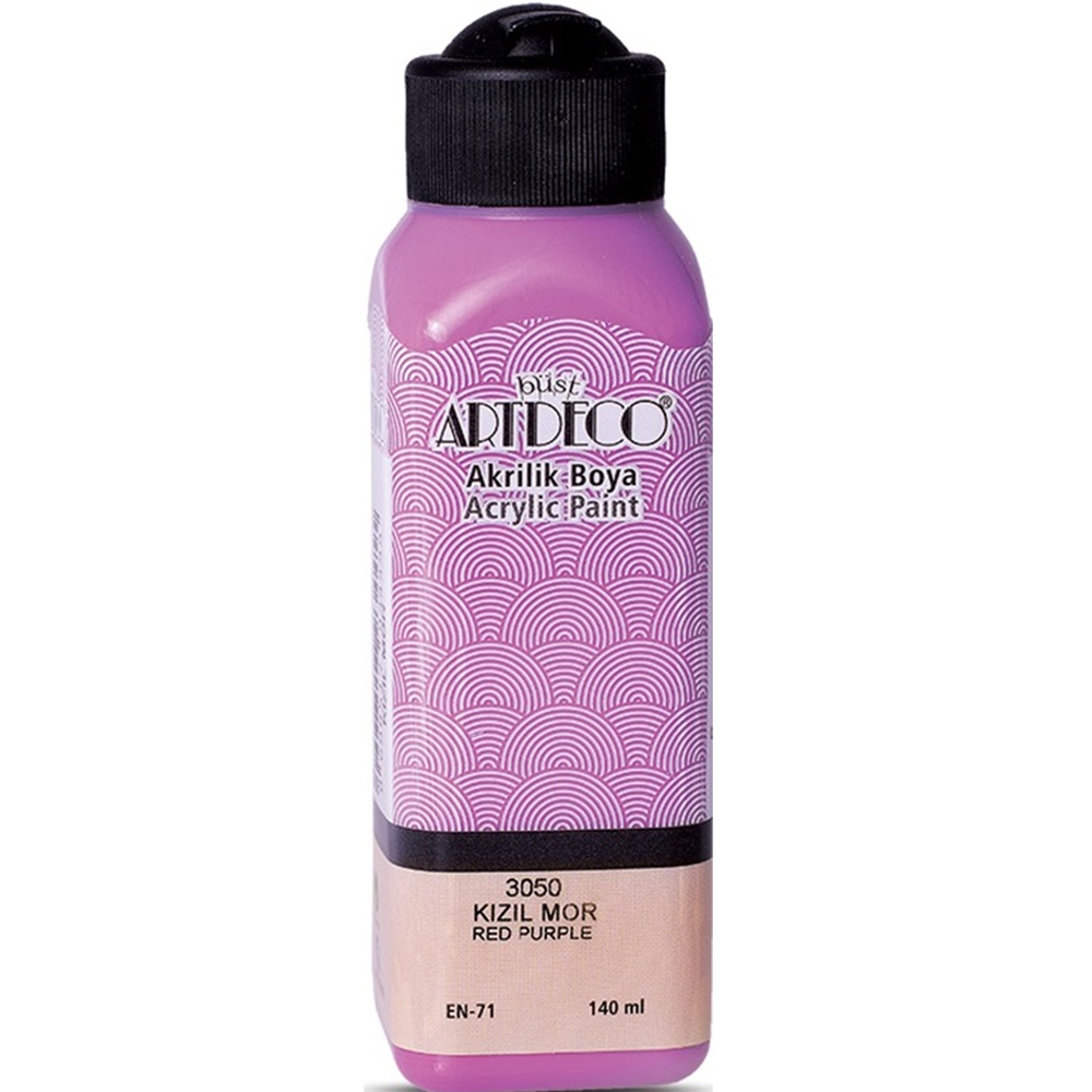 Artdeco Akrilik Boya 140 ML Kızıl Mor 070R-3050 Artdeco Akrilik Boya 140 ML Kızıl Mor 070R-3050