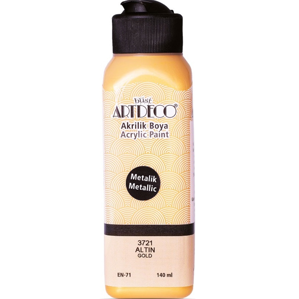 Artdeco Akrilik Boya 140 ML Metalik Altın 071R-3721 Artdeco Akrilik Boya 140 ML Metalik Altın 071R-3721