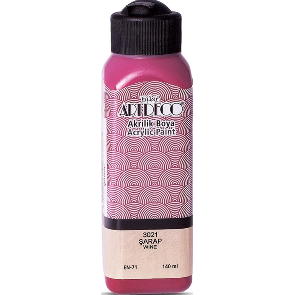 Artdeco Akrilik Boya 140 ML Şarap 070R-3021 Artdeco Akrilik Boya 140 ML Şarap 070R-3021