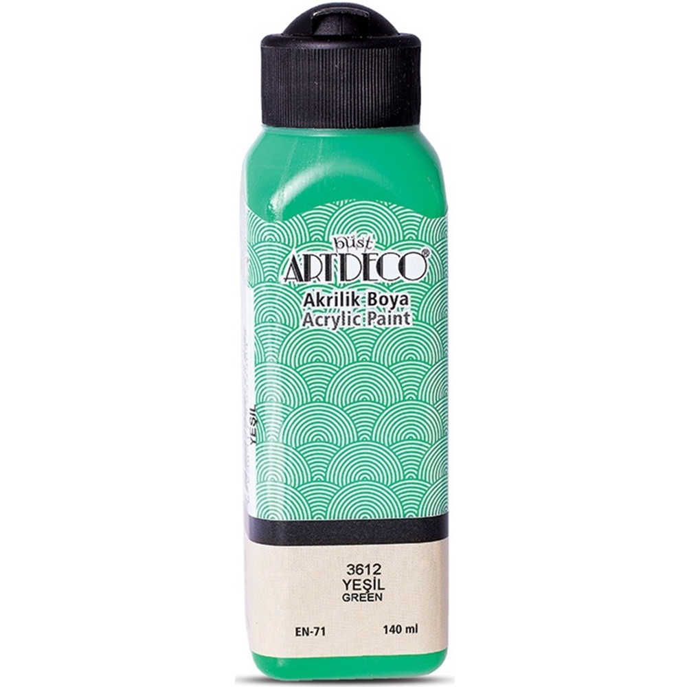 Artdeco Akrilik Boya 140 ML Yeşil 070R-3612 Artdeco Akrilik Boya 140 ML Yeşil 070R-3612