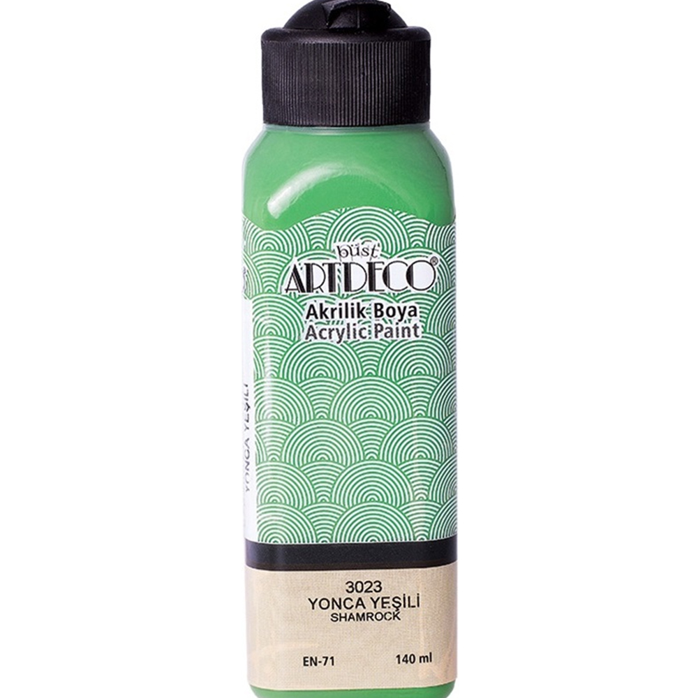Artdeco Akrilik Boya 140 ML Yonca Yeşil 070R-3023 Artdeco Akrilik Boya 140 ML Yonca Yeşil 070R-3023