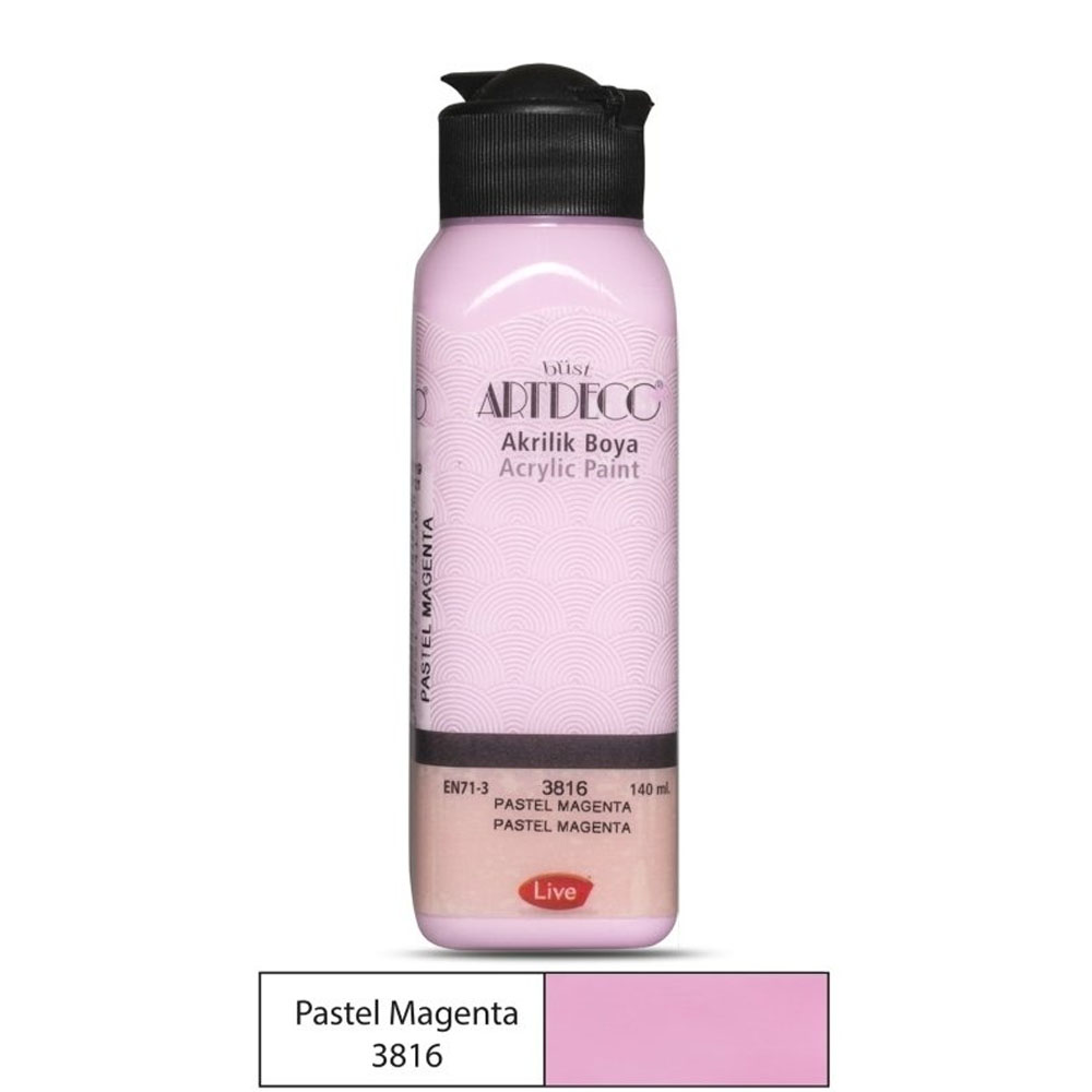 Artdeco Akrilik Boya Pastel 140 ML Pastel Magenta 3816 Artdeco Akrilik Boya Pastel 140 ML Pastel Magenta 3816