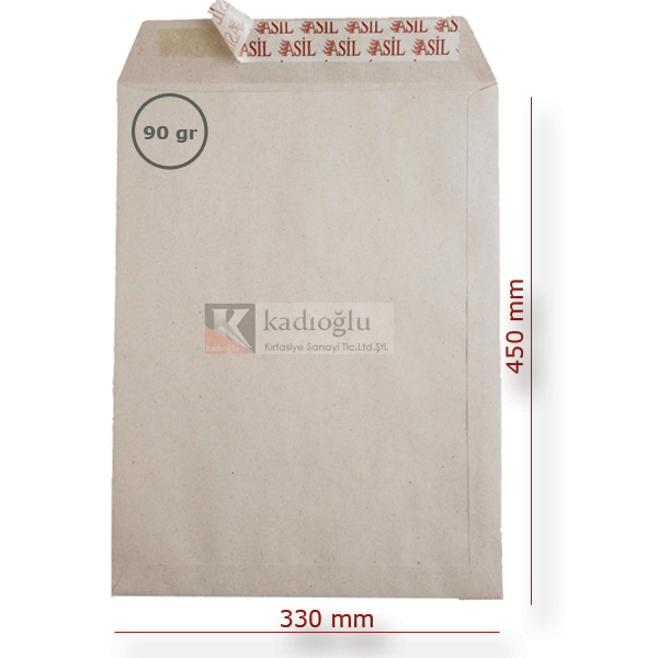 Asil Doğan Torba Zarf İmt Kraft Silikonlu 33x45 90 GR AS-0881 Asil Doğan Torba Zarf İmt Kraft Silikonlu 33x45 90 GR AS-0881