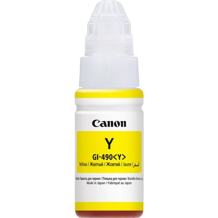 Canon GI-490Y Yellow Sarı Şişe Mürekkep G1411-2411-3411-4411 Canon GI-490Y Yellow Sarı Şişe Mürekkep G1411-2411-3411-4411