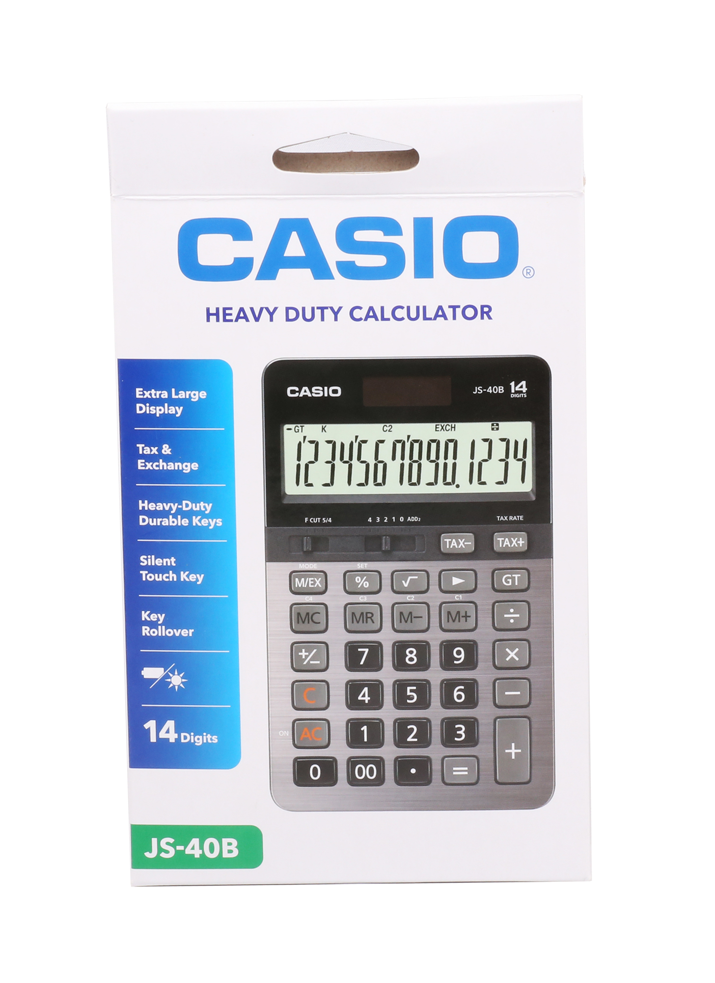 Casio JS-40B Profesyonel 14 Hane Masa Üstü Hesap Makinesi Casio JS-40B Profesyonel 14 Hane Masa Üstü Hesap Makinesi