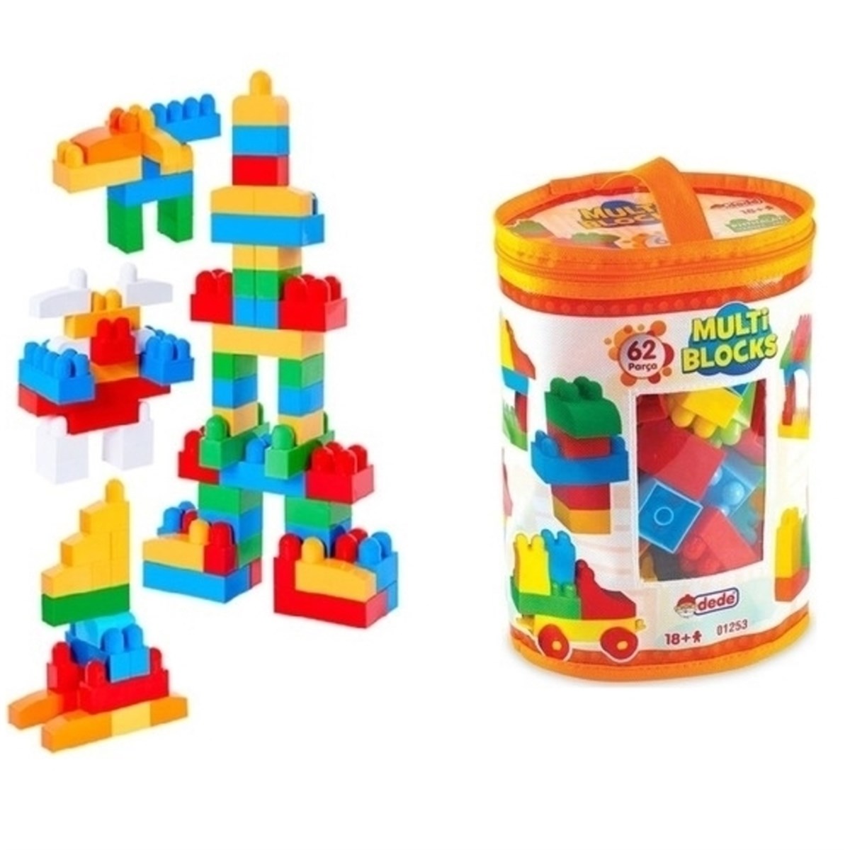 Dede Oyuncak Multı Blocks 62 Parça 01253 Dede Oyuncak Multı Blocks 62 Parça 01253