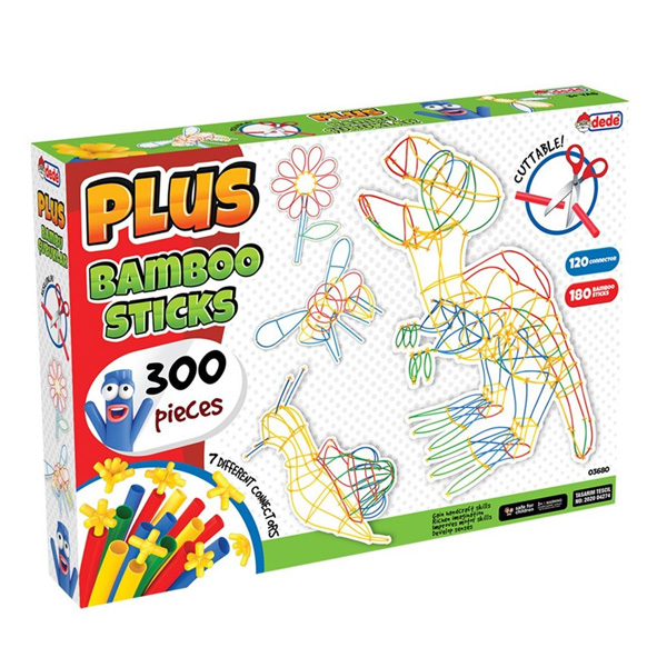 Dede Oyuncak Plus Bambu Çubuklar 300 Parça 03680 Dede Oyuncak Plus Bambu Çubuklar 300 Parça 03680