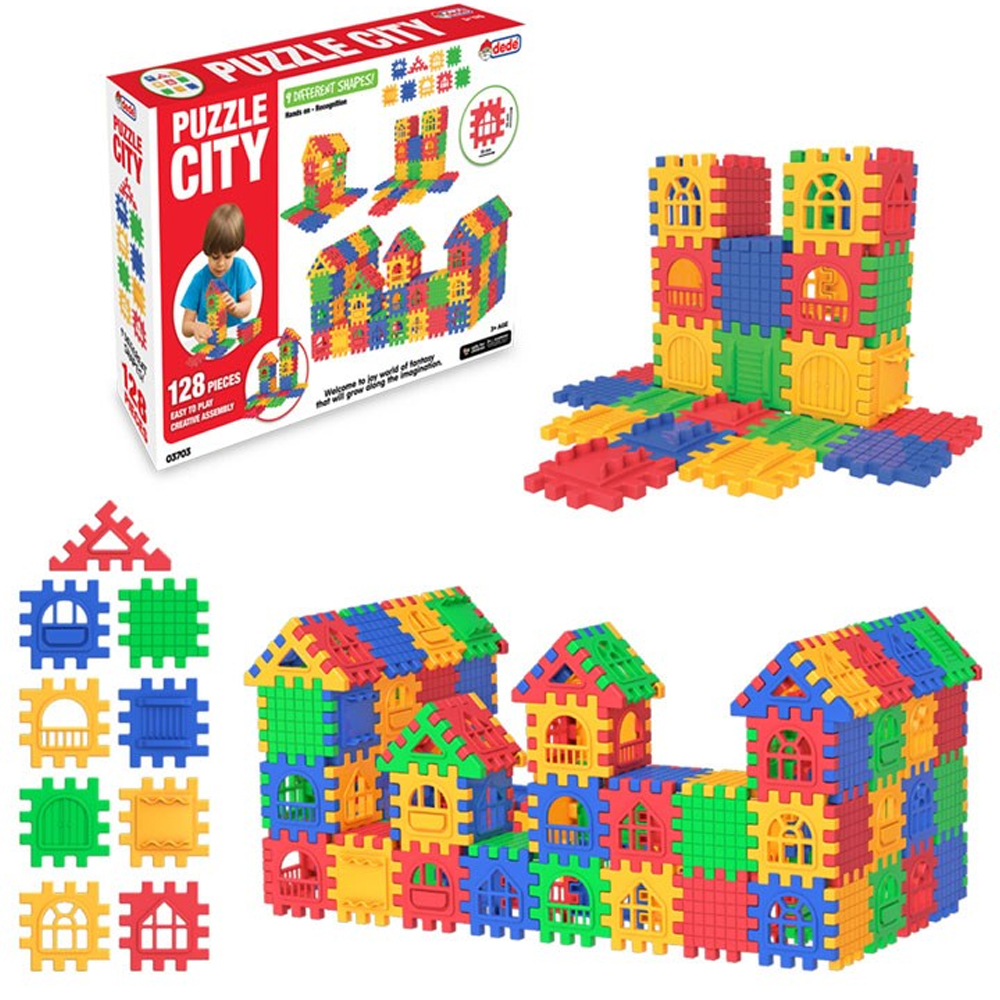 Dede Oyuncak Puzzle City 128 Parça Dede Oyuncak Puzzle City 128 Parça