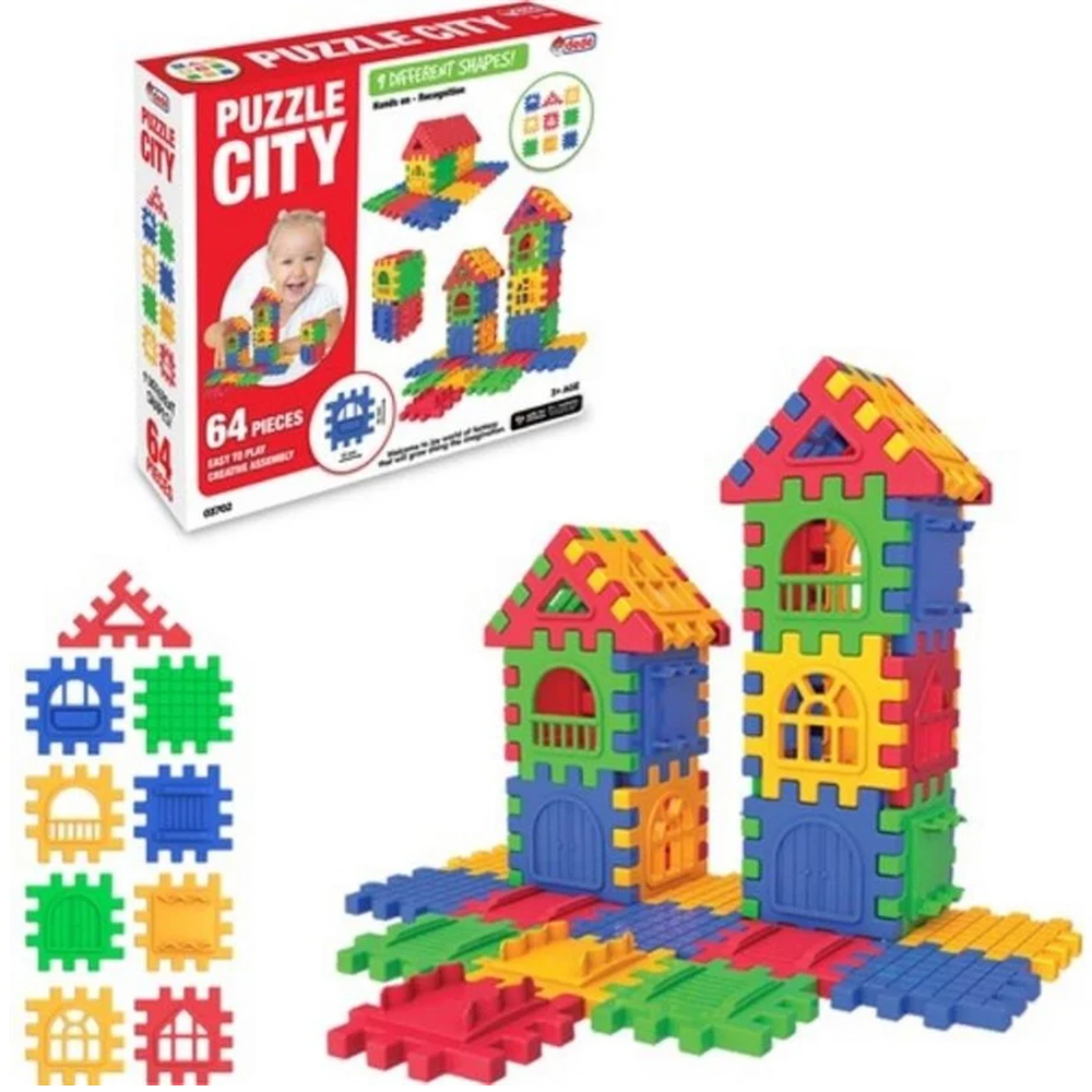 Dede Oyuncak Puzzle City 64 Parça Dede Oyuncak Puzzle City 64 Parça