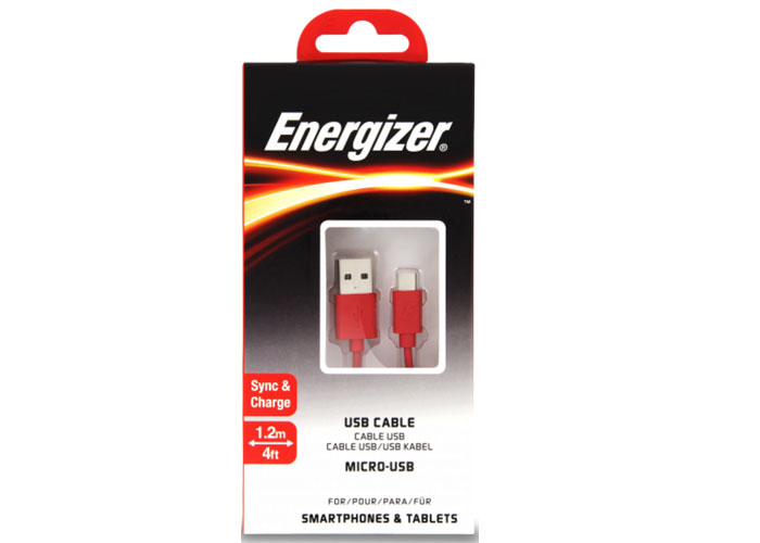 Energizer C12UBMCGRD4 1.2m Flat Micro Kırmızı Usb Kablosu Energizer C12UBMCGRD4 1.2m Flat Micro Kırmızı Usb Kablosu