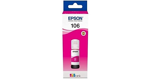 Epson 106 Magenta Kırmızı Şişe Mürekkep T00R340 L7160-7180 Epson 106 Magenta Kırmızı Şişe Mürekkep T00R340 L7160-7180