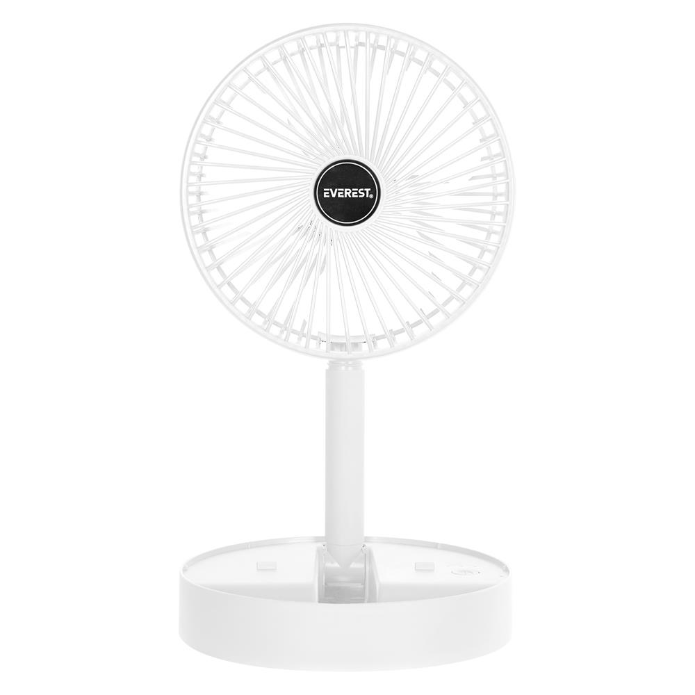 Everest EFN-605 Masaüstü Şarj Edilebilir Beyaz 800mAh Usb Fan Everest EFN-605 Masaüstü Şarj Edilebilir Beyaz 800mAh Usb Fan