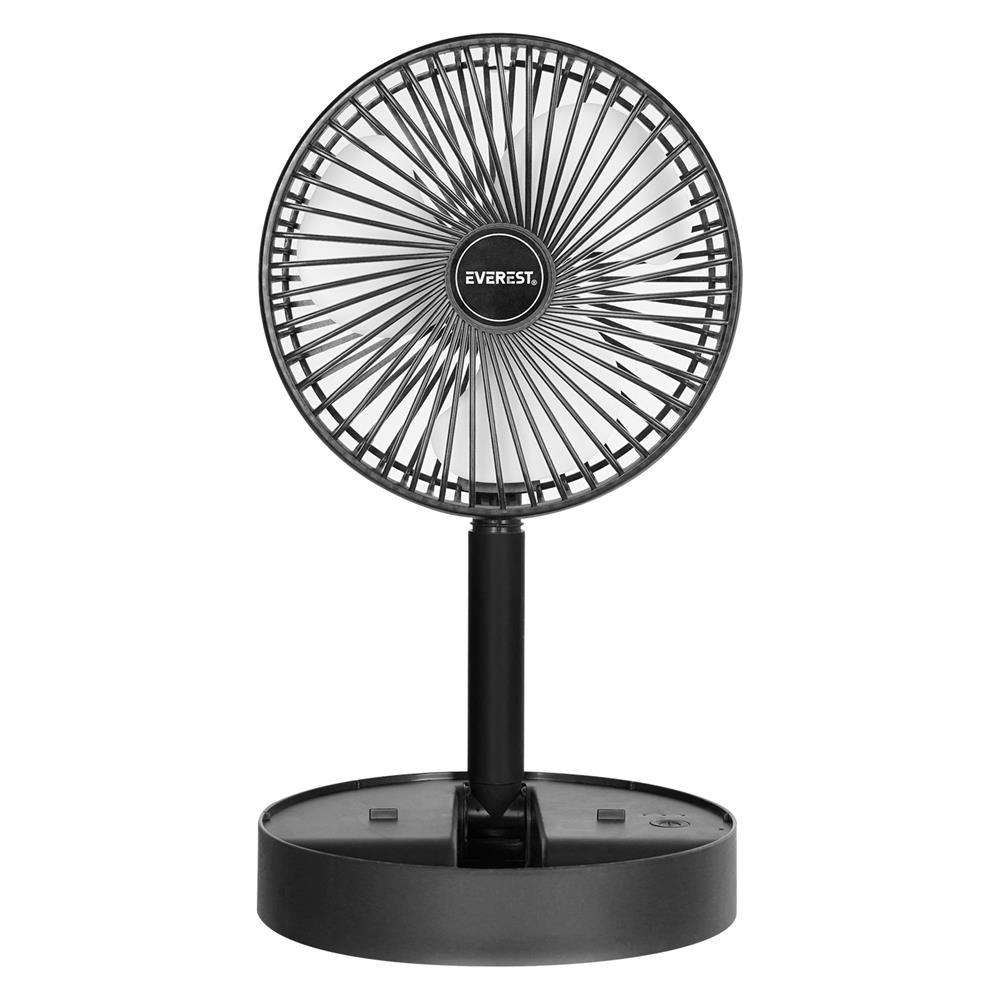 Everest EFN-605 Masaüstü Şarj Edilebilir Siyah 800mAh Usb Fan Everest EFN-605 Masaüstü Şarj Edilebilir Siyah 800mAh Usb Fan