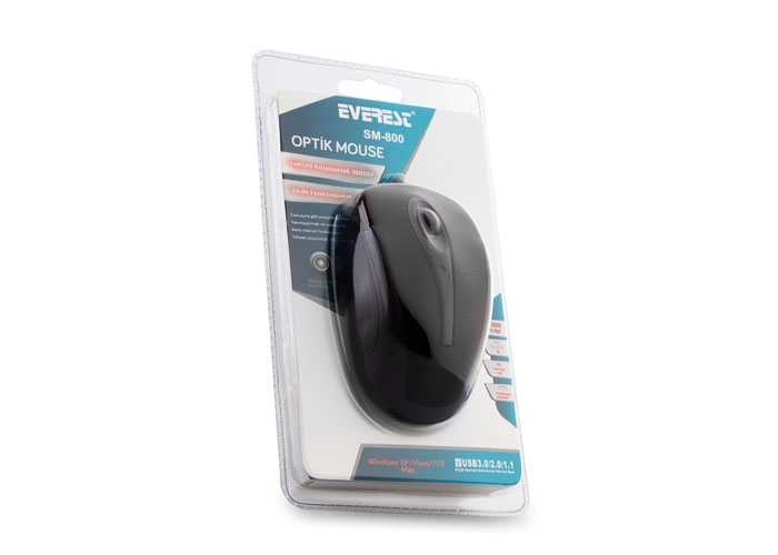 Everest SM-385 K 1.9M Bakır Kablolu USB Siyah 1200dpi Optik Mouse Everest SM-385 K 1.9M Bakır Kablolu USB Siyah 1200dpi Optik Mouse