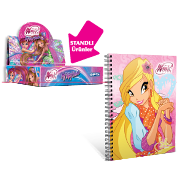 Gıpta Defter Karton Kapak A6 Winx Club ( 36 Lı Stand ) 3120 Gıpta Defter Karton Kapak A6 Winx Club ( 36 Lı Stand ) 3120