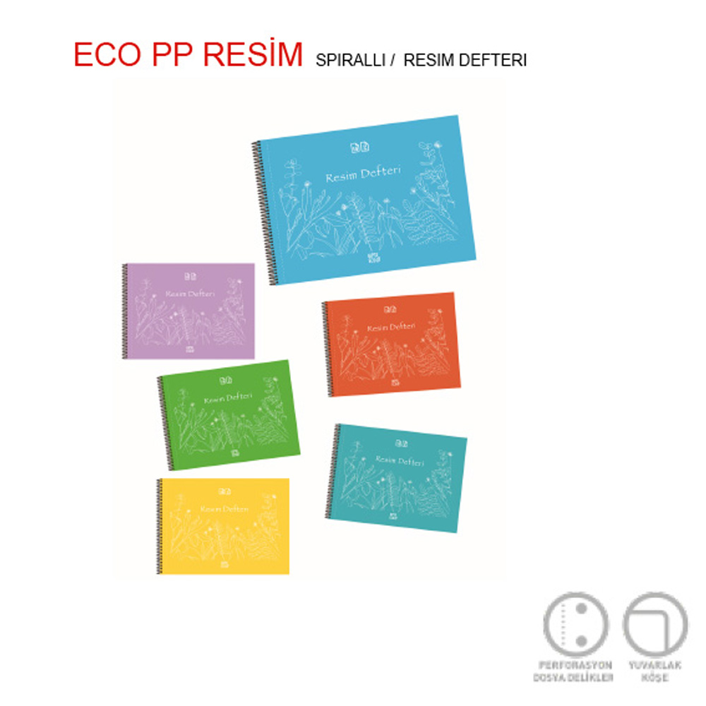 Gıpta Resim Defteri Eco Plastik Spiralli 35x50 25 YP 4957 Gıpta Resim Defteri Eco Plastik Spiralli 35x50 25 YP 4957