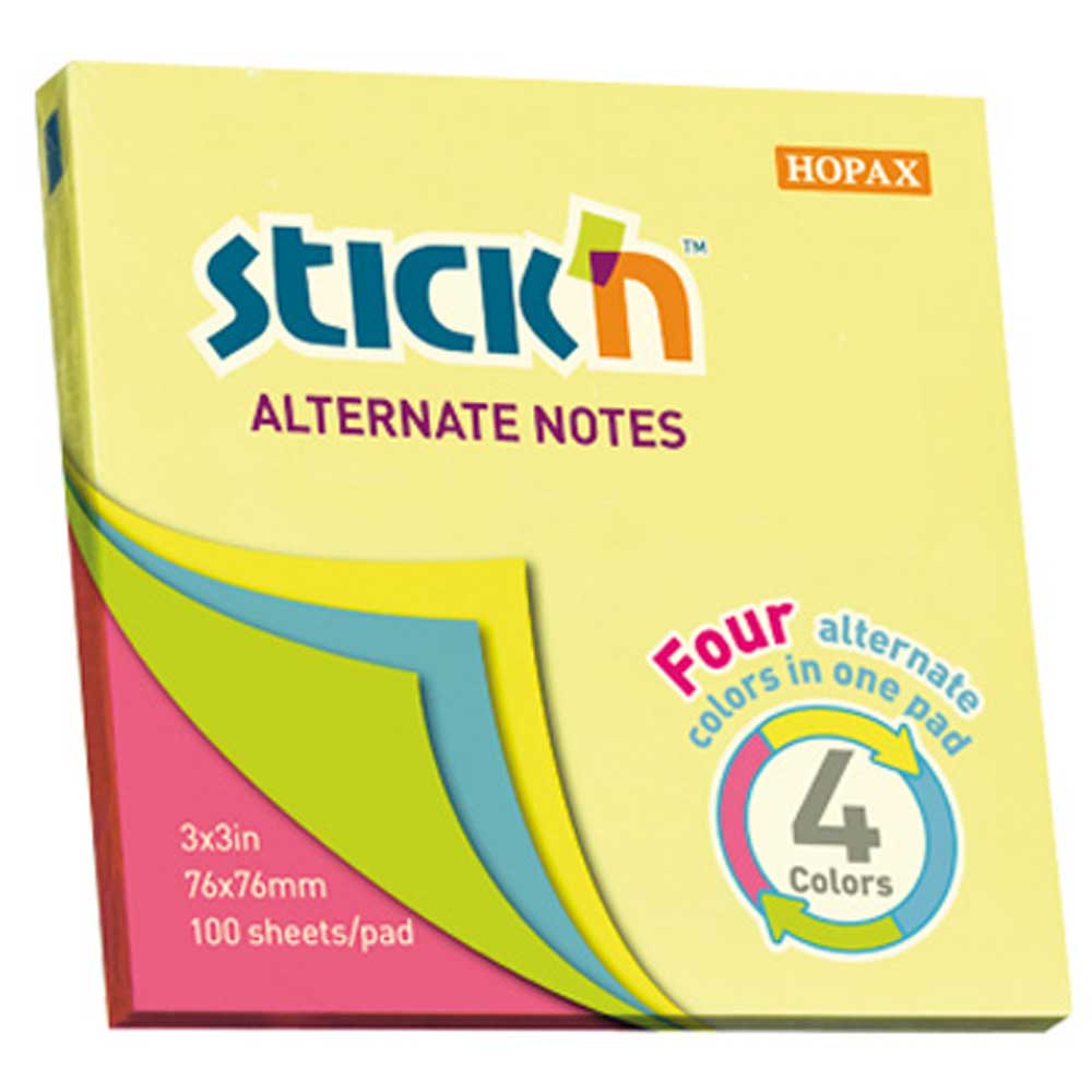 Gıpta Stıckn Ypş. Not Kağ. Neon 4 Rnk 76x76 100 YP Gıpta Stıckn Ypş. Not Kağ. Neon 4 Rnk 76x76 100 YP