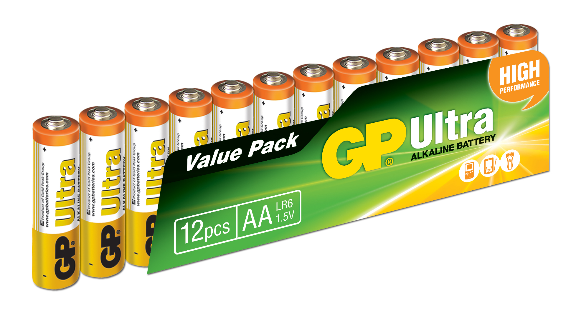 GP G-Tech LR6 AA Boy Ultra Alkalin Kalem Pil 12`li Paket GP15AU-VS12 GP G-Tech LR6 AA Boy Ultra Alkalin Kalem Pil 12`li Paket GP15AU-VS12