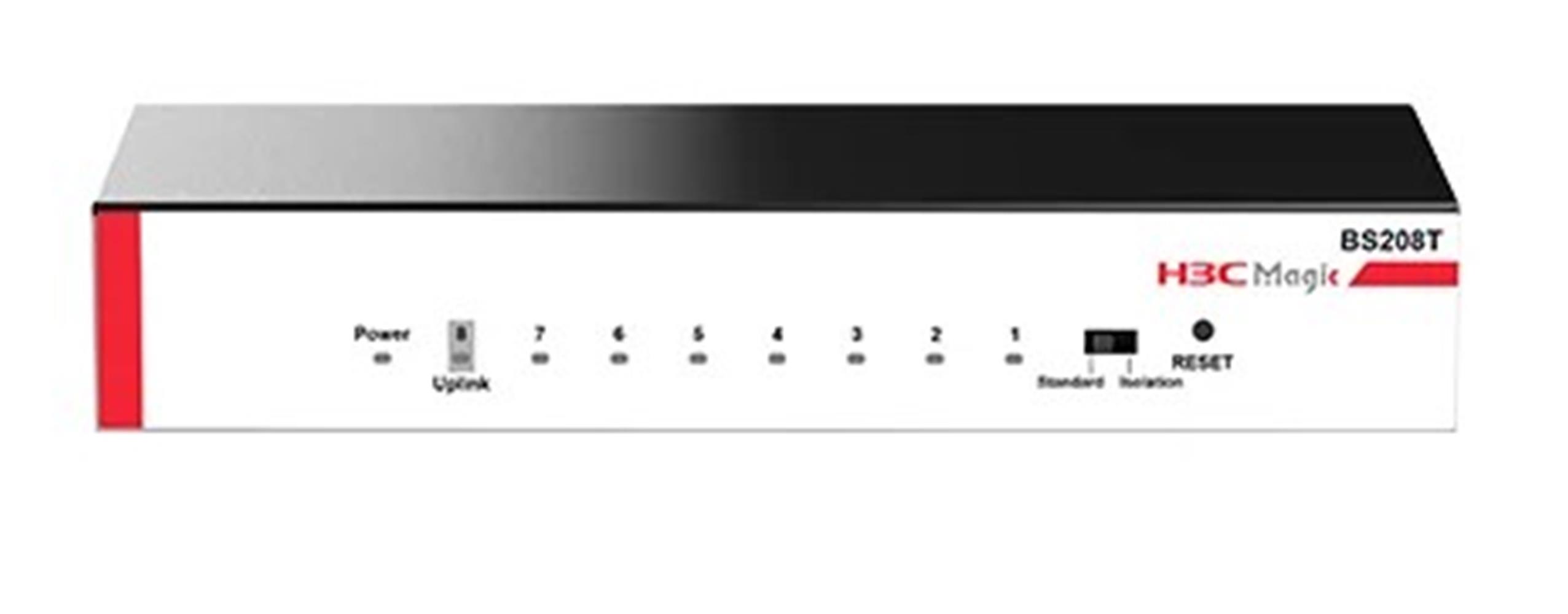 H3C Magic BS208T 8 Port 10-100-1000 Mbps Metal Kasa Swich H3C Magic BS208T 8 Port 10-100-1000 Mbps Metal Kasa Swich