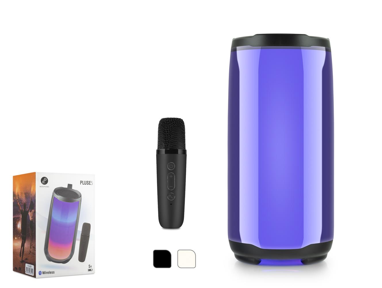 Hadron PLUSE5 Bluetooth Karaoke Speaker 182-88-88MM Hadron PLUSE5 Bluetooth Karaoke Speaker 182-88-88MM