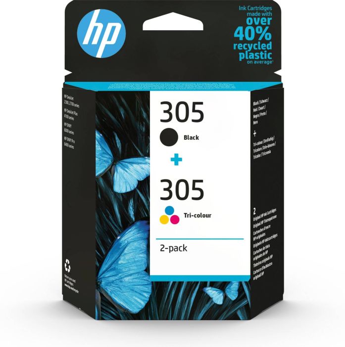 HP 305 Black-Color Siyah-Renkli Multi Paket 6ZD17AE HP 305 Black-Color Siyah-Renkli Multi Paket 6ZD17AE