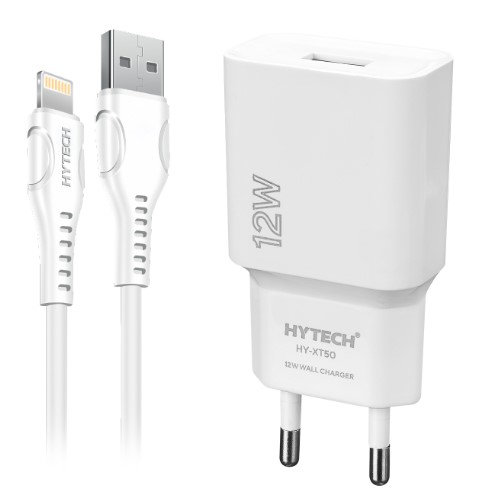 Hytech HY-XT50M 12W 5V 2.4A Micro USB Kablolu Beyaz Kablo + Ev Şarj Adaptör Hytech HY-XT50M 12W 5V 2.4A Micro USB Kablolu Beyaz Kablo + Ev Şarj Adaptör