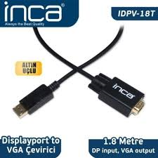 Inca IDPV-18T Displayport To Vga Kablo 1.8mt Inca IDPV-18T Displayport To Vga Kablo 1.8mt