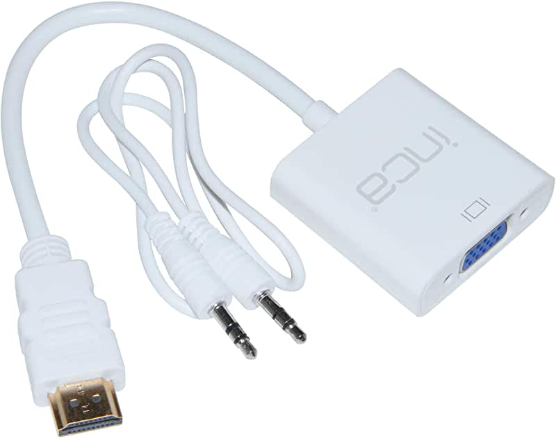 INCA IHTV-7TB 20cm HDMI-VGA (D) Görüntü Adaptörü Beyaz Sesli INCA IHTV-7TB 20cm HDMI-VGA (D) Görüntü Adaptörü Beyaz Sesli