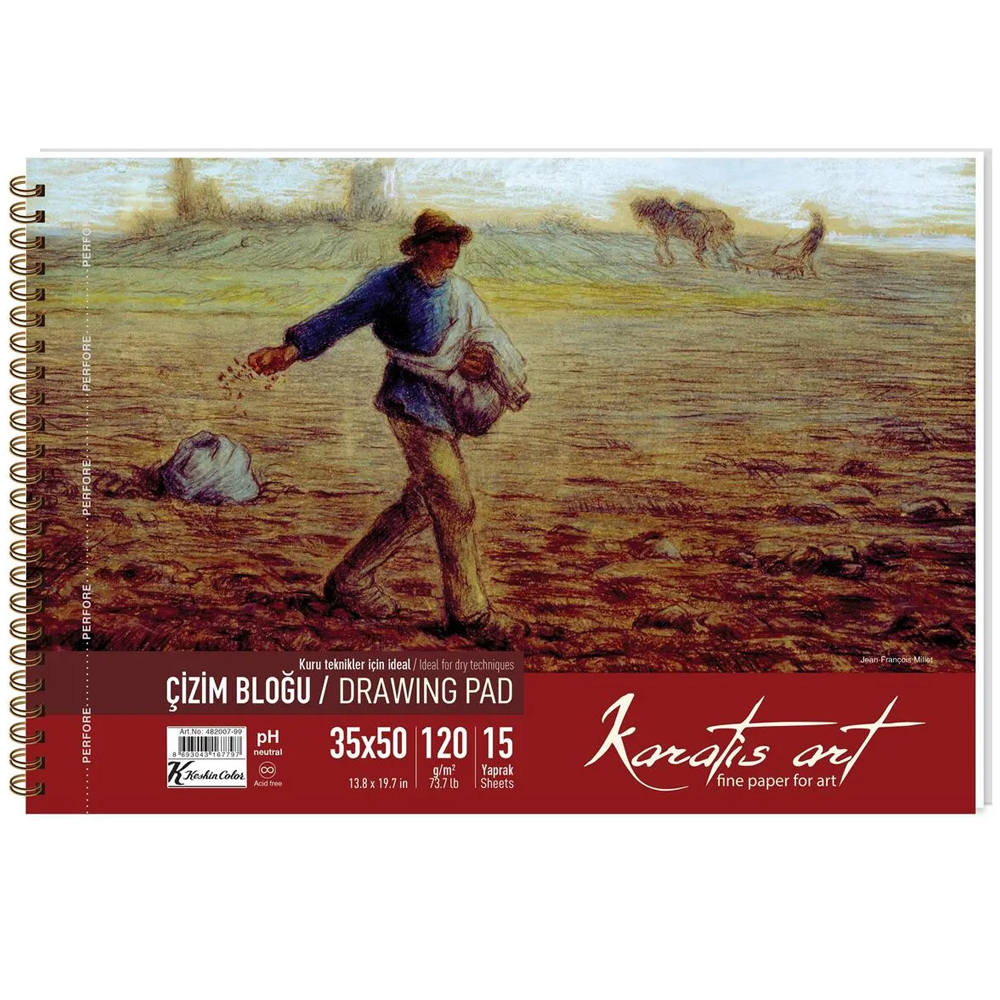 Karatis Çizim Blok Spiralli Art 120 Gr 35x50 15 Yp 482007-99 Karatis Çizim Blok Spiralli Art 120 Gr 35x50 15 Yp 482007-99