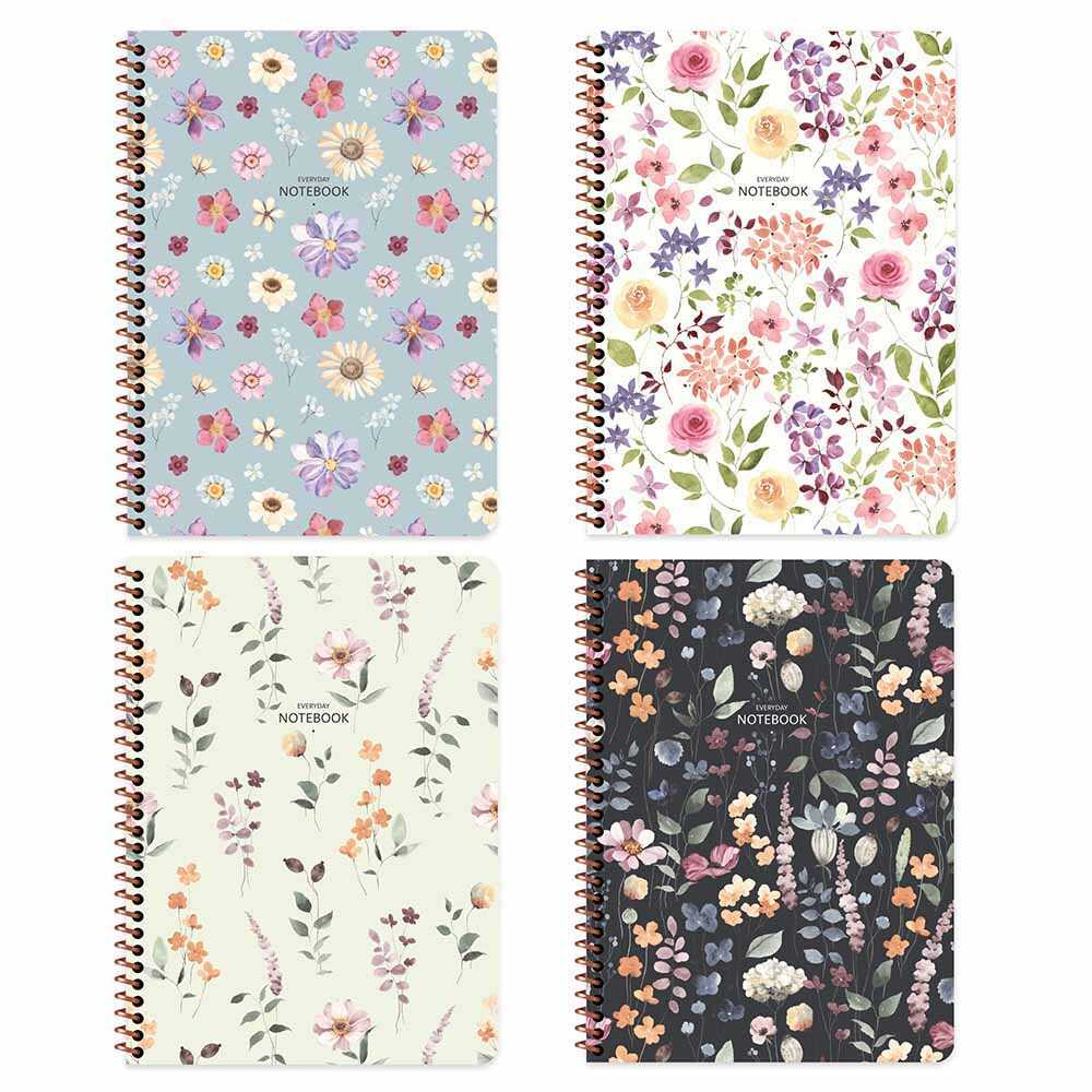 Keskin Color Defter Karton Kp.Spr.Çiçek 16,5x22,5 80 YP Kar. Keskin Color Defter Karton Kp.Spr.Çiçek 16,5x22,5 80 YP Kar.