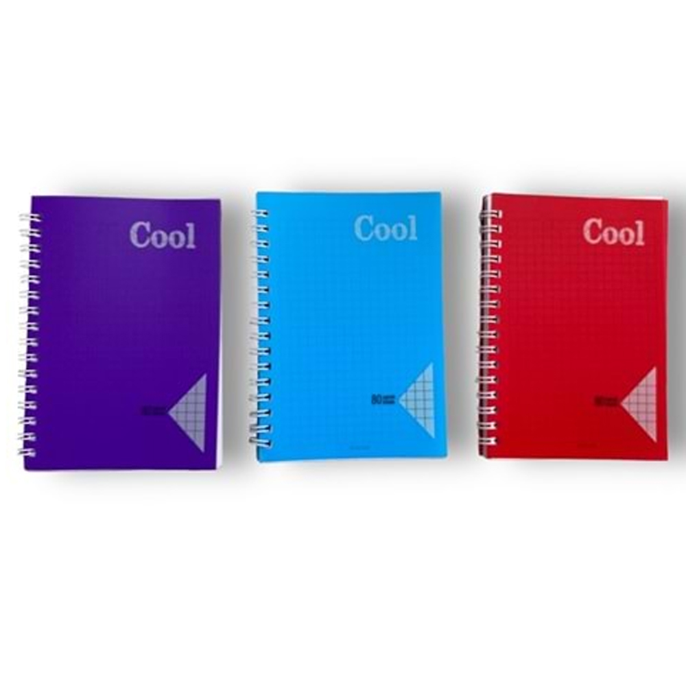Keskin Color Defter Plastik Kapak Spiralli Cool A6 80 Yp.Kareli Keskin Color Defter Plastik Kapak Spiralli Cool A6 80 Yp.Kareli