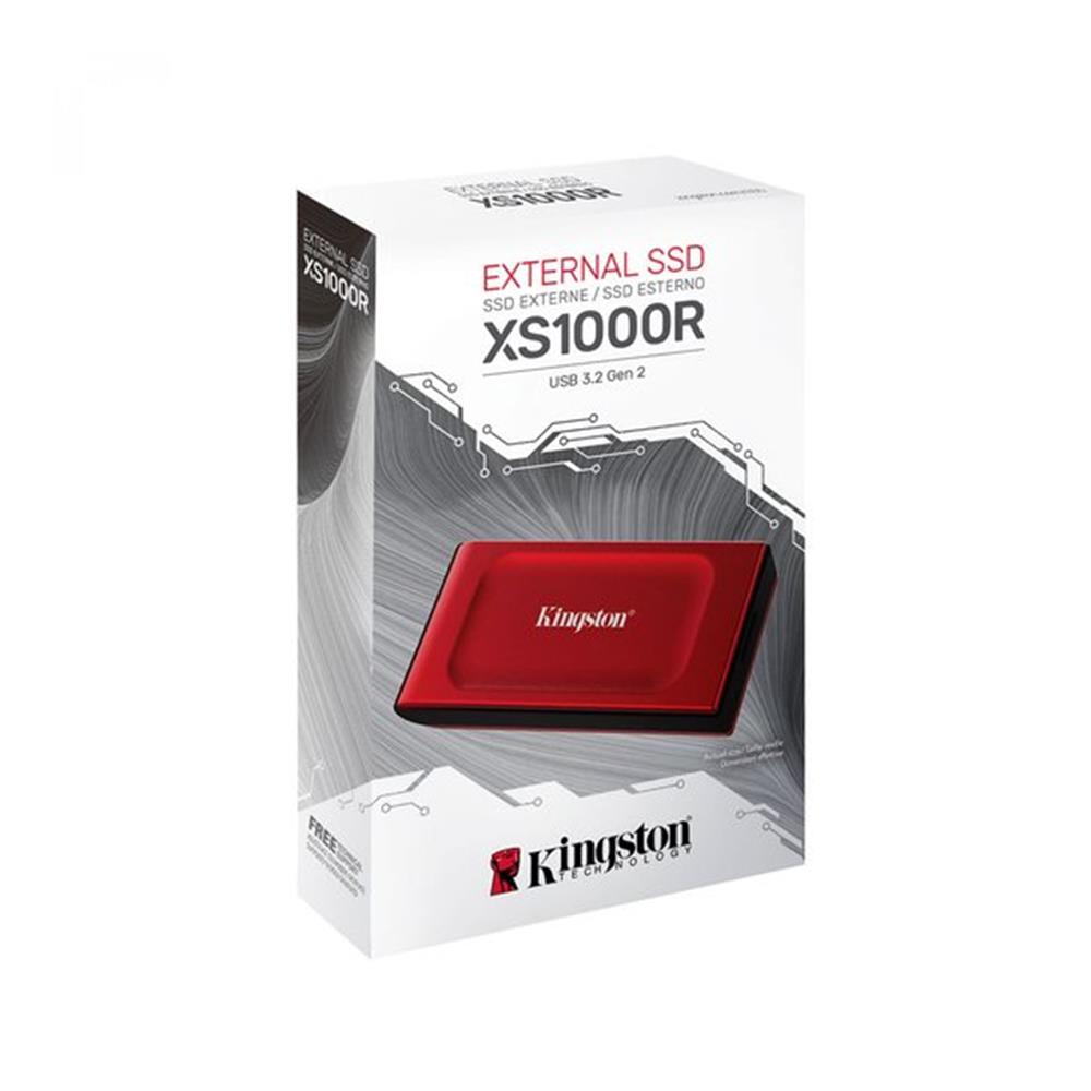 Kingston 1TB XS1000 SXS1000R-1000G Kırmızı USB Type-C 3.2 Gen 2 Taşınabilir SSD Kingston 1TB XS1000 SXS1000R-1000G Kırmızı USB Type-C 3.2 Gen 2 Taşınabilir SSD