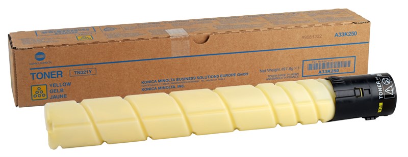 Konica Minolta TN-321Y Yellow Sarı Orjinal Fotokopi Toneri Bizhup C224-284-364 25.000 Sayfa Konica Minolta TN-321Y Yellow Sarı Orjinal Fotokopi Toneri Bizhup C224-284-364 25.000 Sayfa