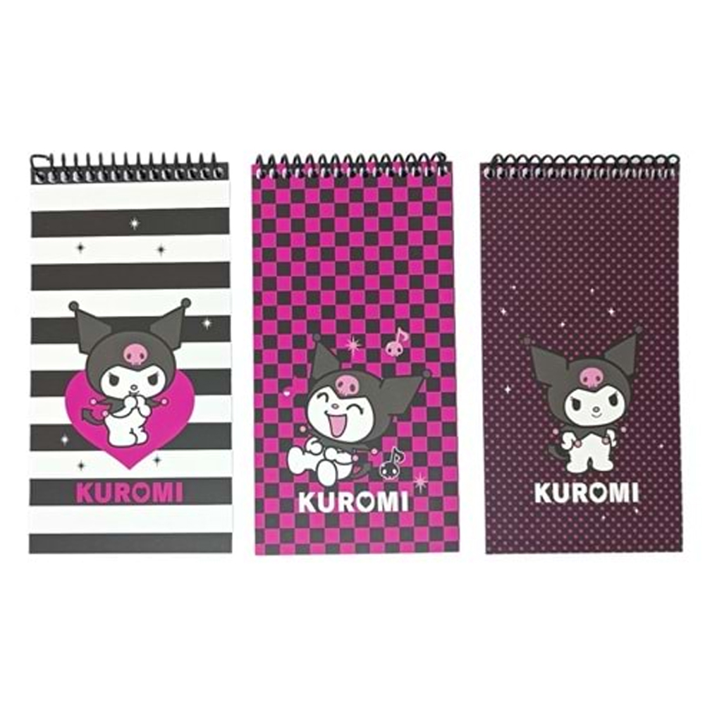 Kuromi Spr.Karton Kapak Defter 10x19 80 Yp Çiz.380641-12 Kuromi Spr.Karton Kapak Defter 10x19 80 Yp Çiz.380641-12