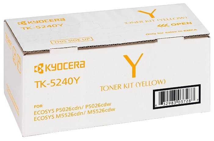 Kyocera TK-5240Y Yellow Sarı Orjinal Fotokopi Toneri Ecosys M5526cdn-5526cdw P5026cdn-5026cdw 3.000 Kyocera TK-5240Y Yellow Sarı Orjinal Fotokopi Toneri Ecosys M5526cdn-5526cdw P5026cdn-5026cdw 3.000