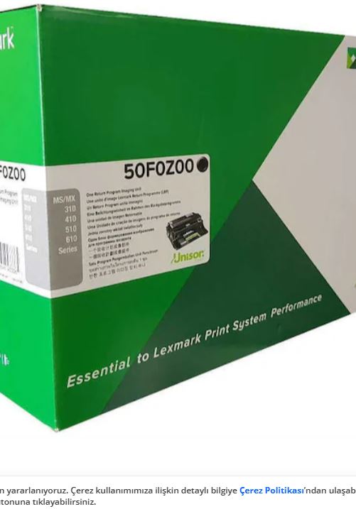Lexmark 50F0Z00 (500Z) 60.000 Sayfa Drum MS310-312-315-317-410-415-417-510-610 MX317-410-510-511-611 Lexmark 50F0Z00 (500Z) 60.000 Sayfa Drum MS310-312-315-317-410-415-417-510-610 MX317-410-510-511-611