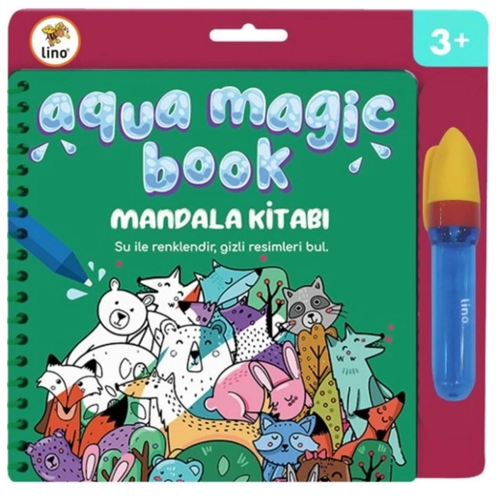 Lino Sihirli Boyama Kitabı Aqua Magic Book Mandala TFL-1003 Lino Sihirli Boyama Kitabı Aqua Magic Book Mandala TFL-1003