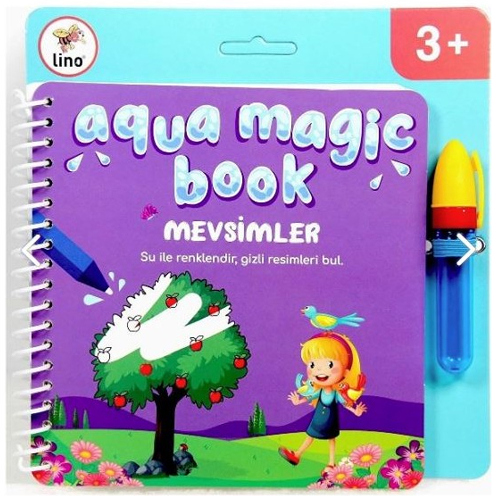Lino Sihirli Boyama Kitabı Aqua Magic Book Mevsimler TFL-1005 Lino Sihirli Boyama Kitabı Aqua Magic Book Mevsimler TFL-1005