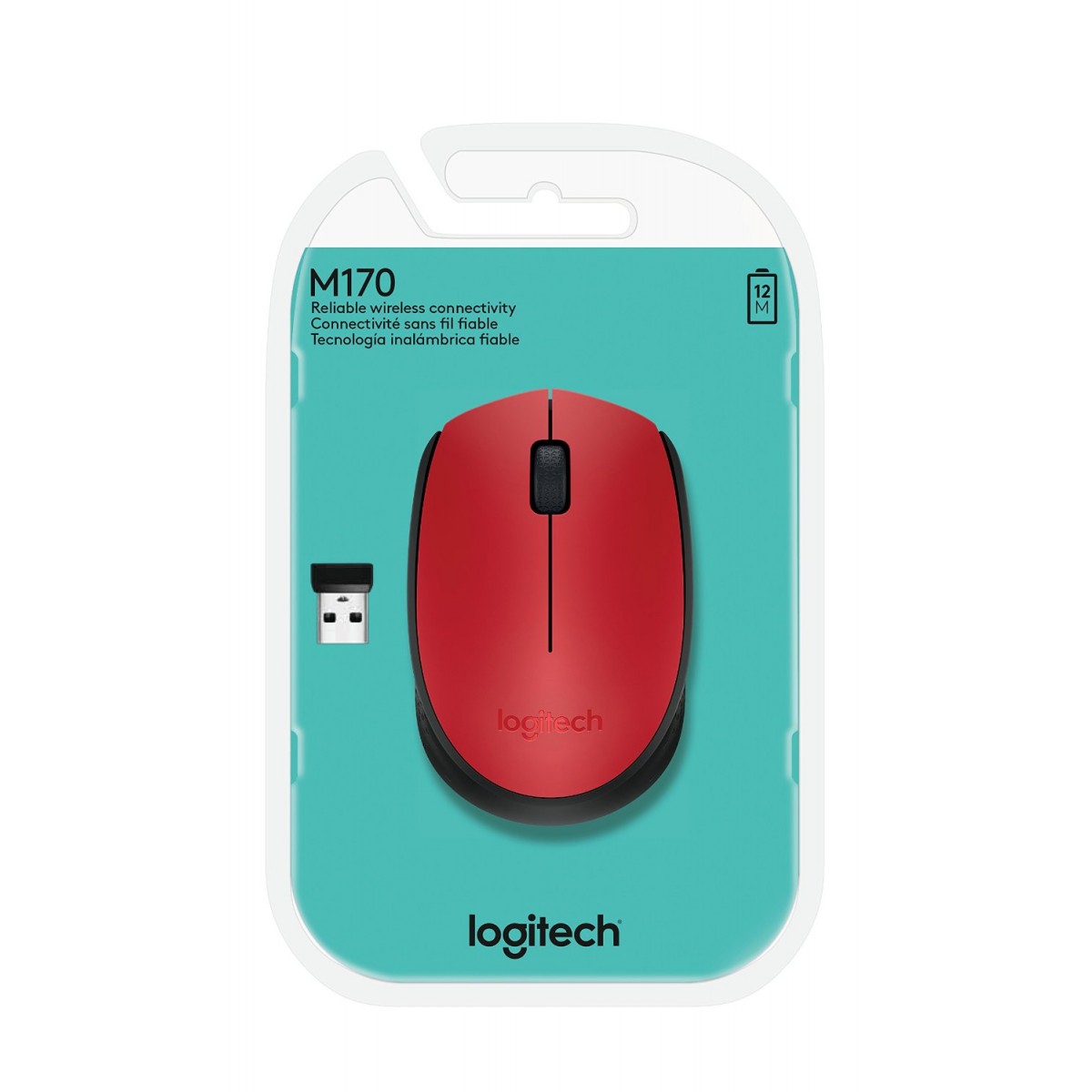 Logitech 910-004641 M171 Kablosuz Kırmızı Mouse Logitech 910-004641 M171 Kablosuz Kırmızı Mouse