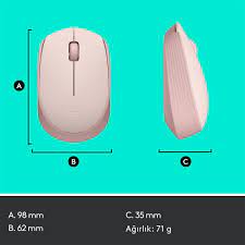 Logitech 910-006865 M171 Kablosuz Pembe Mouse Logitech 910-006865 M171 Kablosuz Pembe Mouse