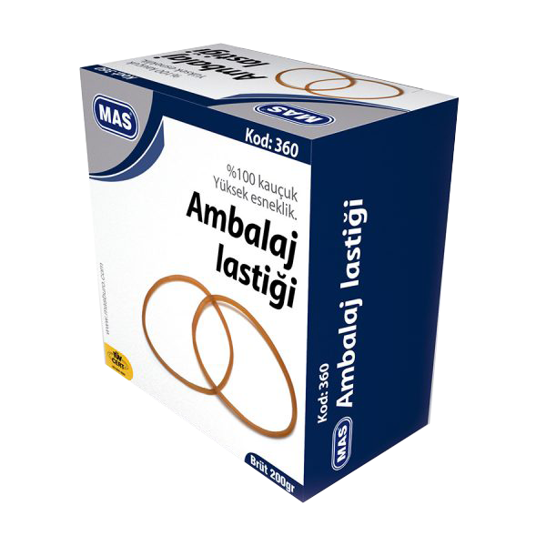 Mas Ambalaj Lastik Kutu %100 Kauçuk 200 GR 360 Mas Ambalaj Lastik Kutu %100 Kauçuk 200 GR 360