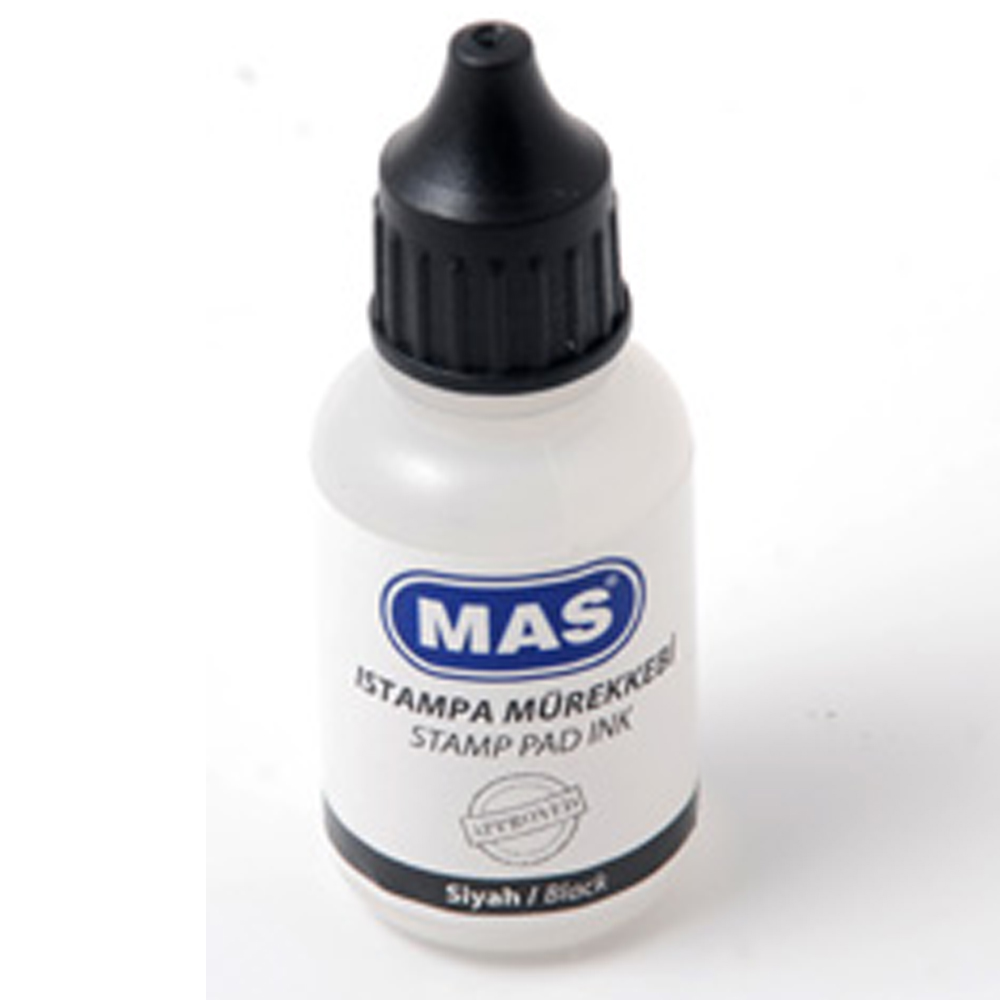 Mas Istampa Mürekkebi 20 ML Siyah 462 Mas Istampa Mürekkebi 20 ML Siyah 462