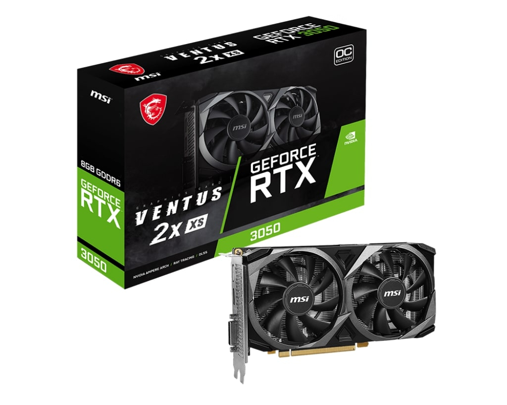 Msi GeForce RTX3050 VENTUS 2X XS 8G OC GDDR6 128bit DX12 Gaming (Oyuncu) Ekran Kartı Msi GeForce RTX3050 VENTUS 2X XS 8G OC GDDR6 128bit DX12 Gaming (Oyuncu) Ekran Kartı